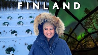 We stayed in a GLASS IGLOO in ARCTIC CIRCLE | Cost, Tour, Food & More | Lapland | Finland