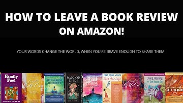 How to Leave a Book Review on Amazon