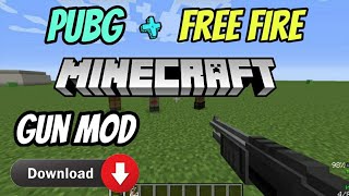How to Download Pubg/ Free Fire Mod In Minecraft PE| Minecraft Gun Mod Download Pocket Edition screenshot 4