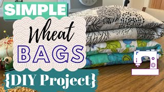 HOW TO MAKE A SIMPLE WHEAT BAG  HEAT PACK  DIY SEWING PROJECT/ EASY SEWING TUTORIAL