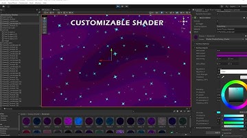 Customizable 2D Galaxy & Sky shader for Unity | Asset store #gameassets