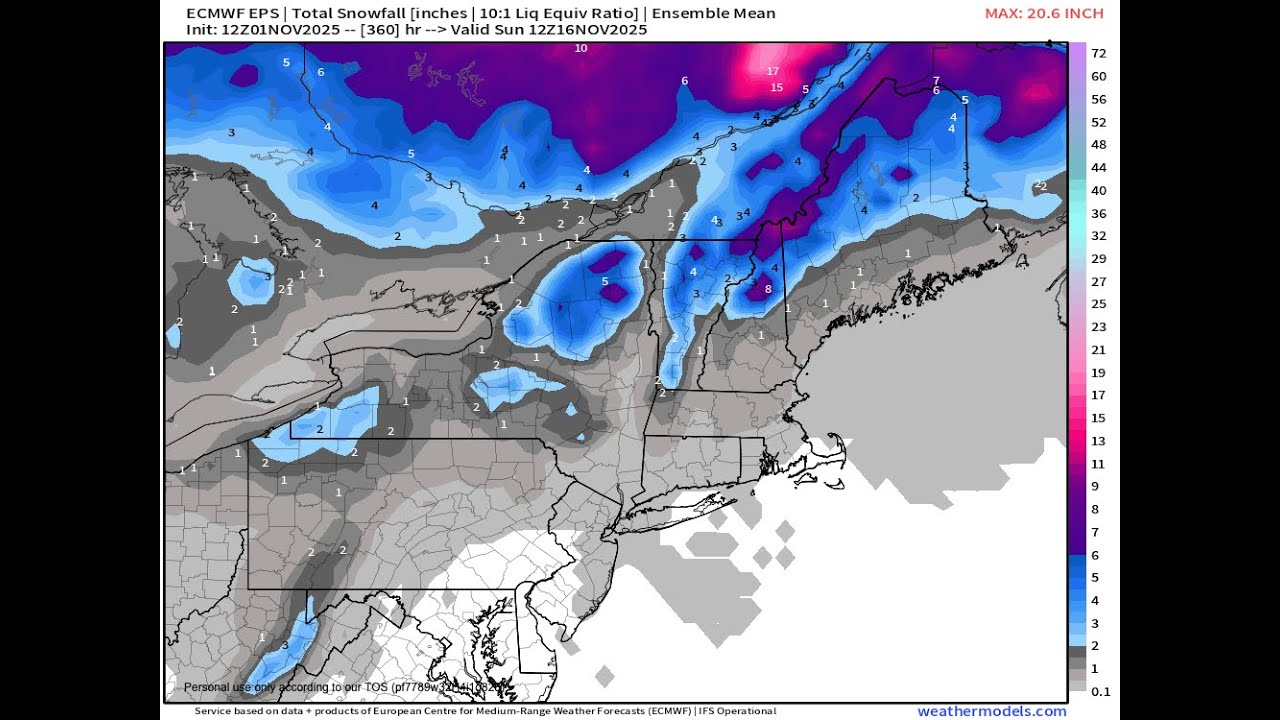 Opportunities for snow and rain in New England over the next 10 days ...