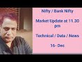 market update at 11.30 pm