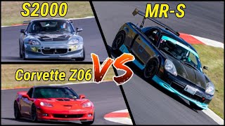 MR2 Spyder vs S2000 vs Z06: Track Day @ The Ridge