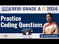 Sebi it 2024  sebi it practice coding questions  by jayanti mam