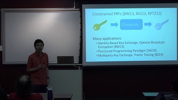 David Wu - Constraining Pseudorandom Functions Privately [10 May 2016]
