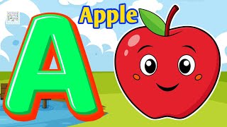 A is for apple 🍎 | Learn ABC Phonics Song with Cute Cartoon Rhymes | #kidssongs #abcd