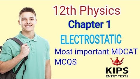 2nd year physics chapter 1 ELECTROSTATIC MCQS in Kips Academy for MDCAT preparation