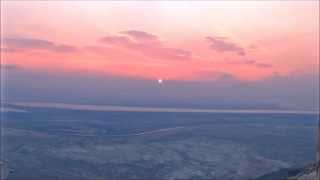 Sunrise Over the Dead Sea from Masada Fortress