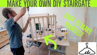 A Very SIMPLE & EASY To Make Stair Gate | Baby Gate - Vid#70