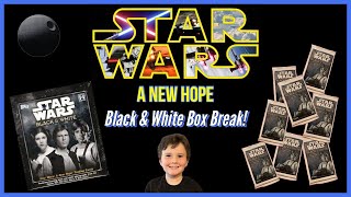 Topps Star Wars A New Hope Black & White Hobby Box Break Pack Opening! Autographs Or Sketch Cards!