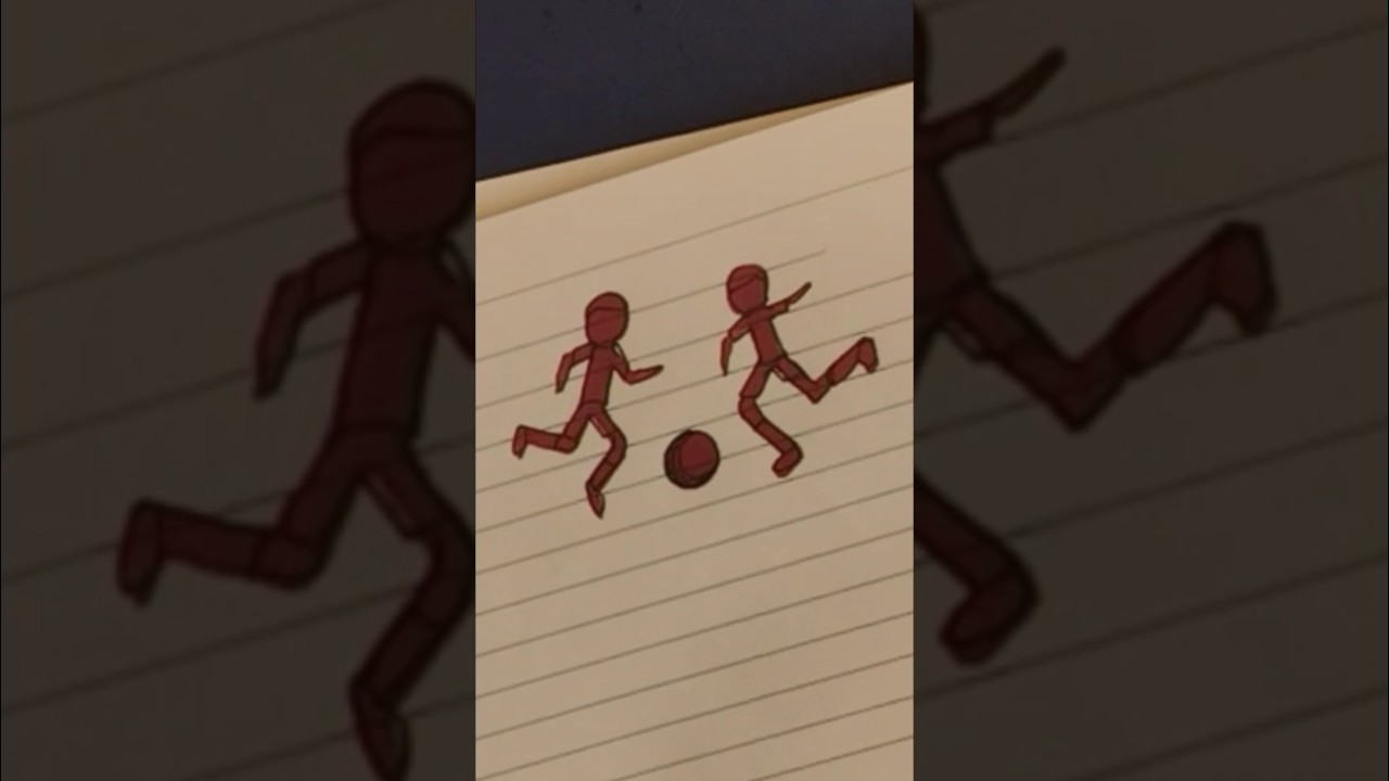 رسم لاعب كرة قدم بطريقة سهلة