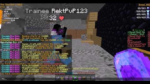 Hacker On Cosmic PvP