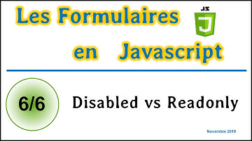 Readonly vs Disabled [CTFJ06]
