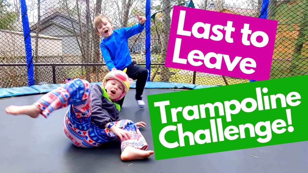 Last to Leave Trampoline Challenge! - YouTube