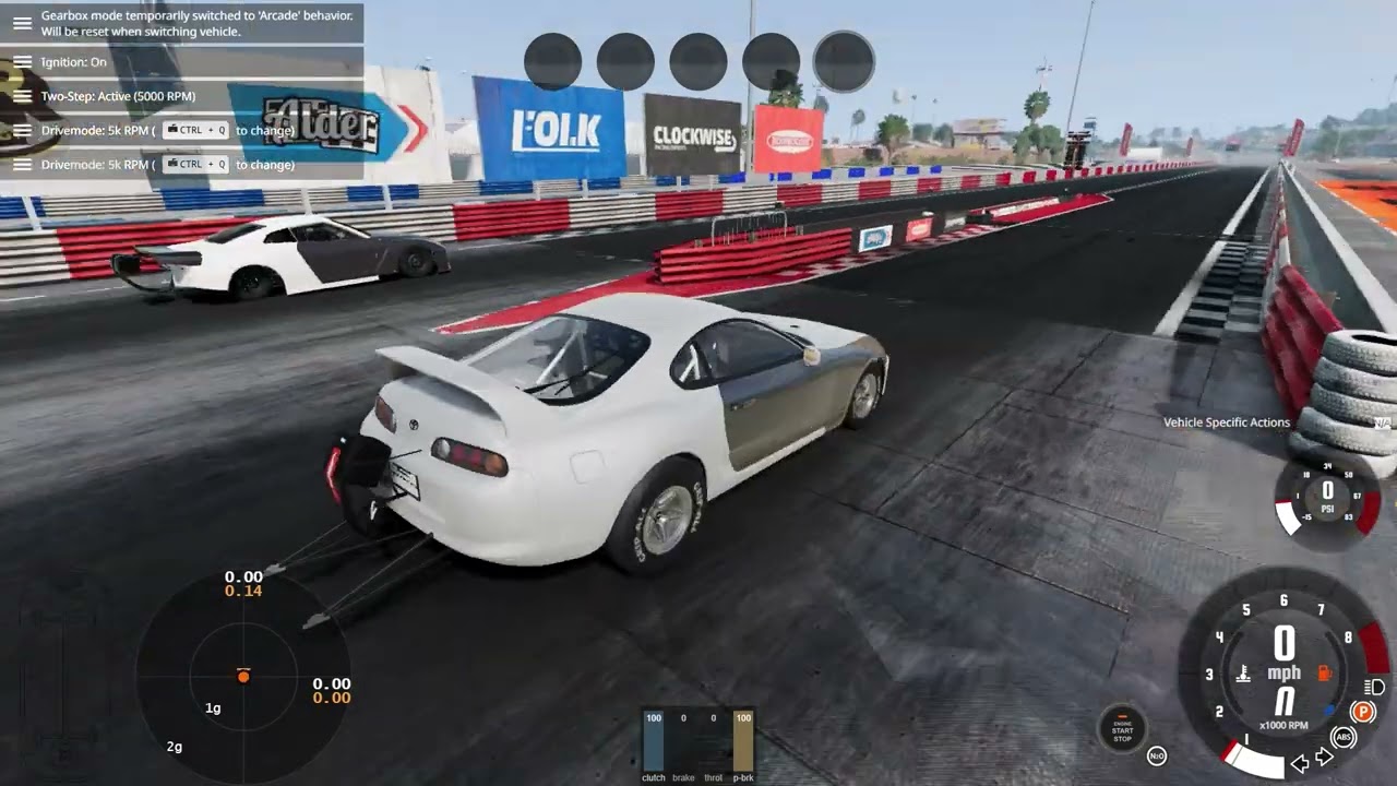 Toyota Supra From Hell VS Nissa GT-R35 DRAG RACING / BEAMNG /
