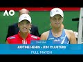 Justine henin v kim clijsters full match  australian open 2004 final