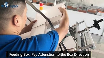 How to Operate the Box Packing Machine for Face Mask KN95 FFP2 3 Ply