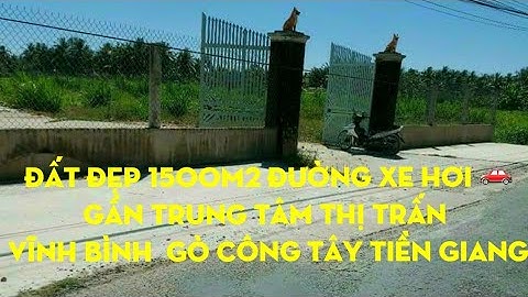 Ms9.Đất mặt tiền đường 🚘,1500m2 thổ cư giá 2tỉ5. Thạnh nhựt ,Gò Công Tây Tiền Giang.0986627960