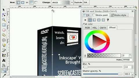 heathenX Inkscape Tutorials: episode 037 - Create a perspective image of a DVD-ROM Box