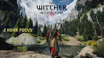 2 HOURS of PURE Ambience: Relaxing Walk at Kaer Morhen | The Witcher 3 (Study & Focus)