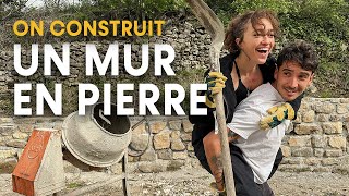 ON CONSTRUIT NOTRE PREMIER MUR EN PIERRE