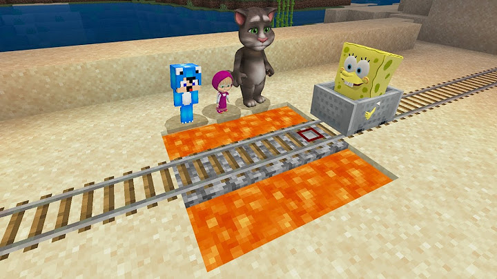 Minecraft, but Talking Tom and I pulled a prank on SpongeBob 😂!