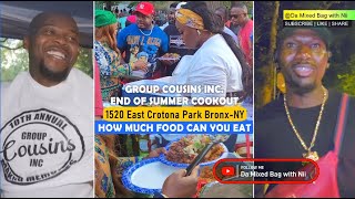 BIGGEST COOKOUT IN THE BRONX CROTONA PARK  |  GROUP COUSINS INC