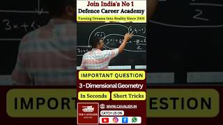 Easy Method to Solve 3D Geometry Questions 🧠  NDA Maths Tricks &amp; Shortcuts #shorts