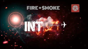 How to make smoke text reveal animation intro in kinemaster 2020