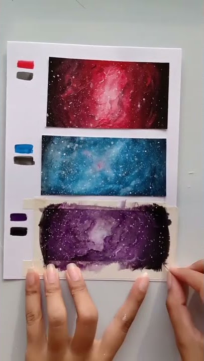 Purple Watercolor Galaxy Washi Tape – LeslieWritesItAll