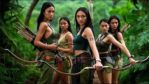 2025 Action Movie:Female Warrior Attacked by Wildmen in the Forest