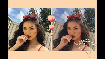 how edit peachy tone using vsco -aesthetic filter✨