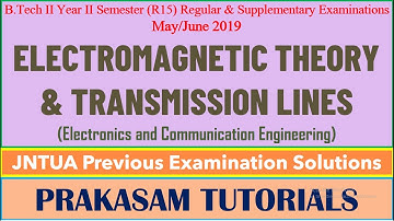 EMTL || May/June 2019 || JNTUA Previous Examination Solutions