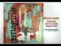 Mixed Media Canvas: How to create peeled paint effect