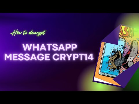 How to  decrypt whatsapp crypt14 files