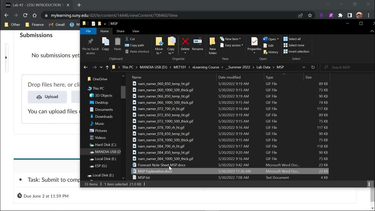 Brightspace submitting multiple assignment files youtube