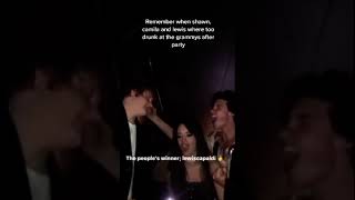 Shawn Mendes And Camilla Cabello Drunk At The Grammys tiktok shawniexwonderr