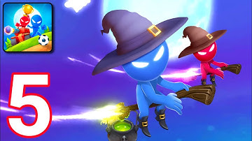 Stickman Party - Gameplay Walkthrough Part 5 - Tournament Mode (Android, iOS)