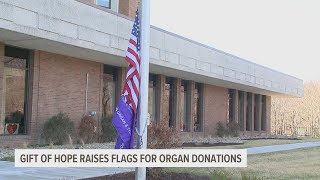 Gift of Hope raises flag to honor Iowa organ donations