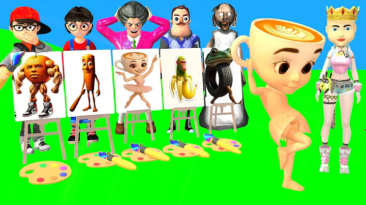 Scary Teacher 3D vs Squid Game Choose the Right Color Tung Tung Tung Sahur Brainrot Challenge