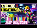 GTA 5 Online | Today's LS Tags Locations (May 5th, 2026)