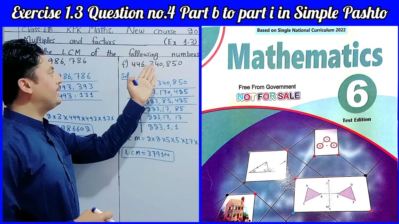 Class 6 kpk maths ex 1 3 question no 4 all parts class 6 kpk maths