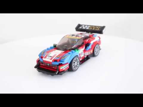 Ferrari 488 GT3 from LEGO Ferrari Ultimate Garage 75889 Speed build.