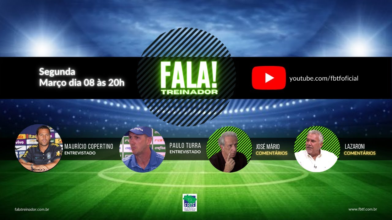 Maurício Copertino e Paulo Turra no FALA TREINADOR
