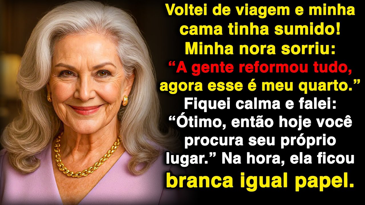 Minha nora tomou meu quarto e disse: “Sogra, agora é meu.” Ela não esperava minha resposta!