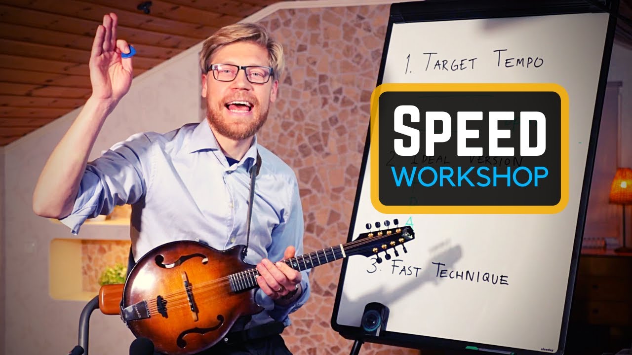 Mandolin Lesson - How To Practice SPEED - My 3 Top Advices for FAST playing