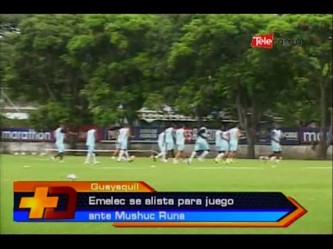 Emelec se alista para juego ante Mushuc Runa