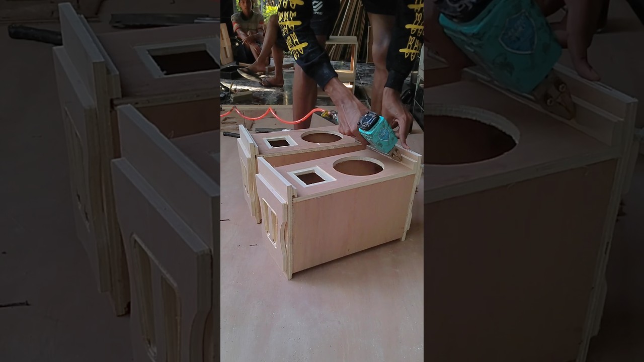 Pembuatan box Line Array 6 inch Single