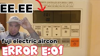 Error E:01 Fuji Electric Aircon Cassette Type Concealed type 0505265874